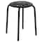 Flash Furniture Plastic Nesting Stack Stools, 17.5"Height, Black, PK5 LE-S1-BLACK-GG - alternate 3
